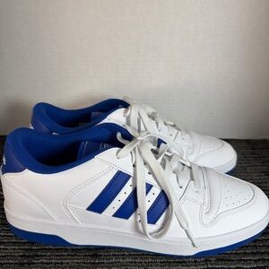Adidas Break Start-White/Blue-Men:9.5 Women: 10.5